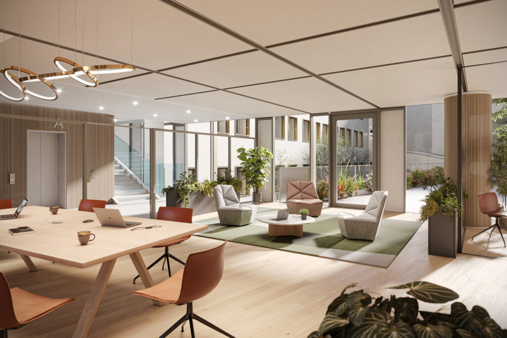 Area comune con accesso al giardino interno - Cassala 16